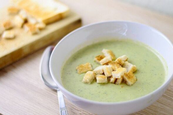 Courgette soup